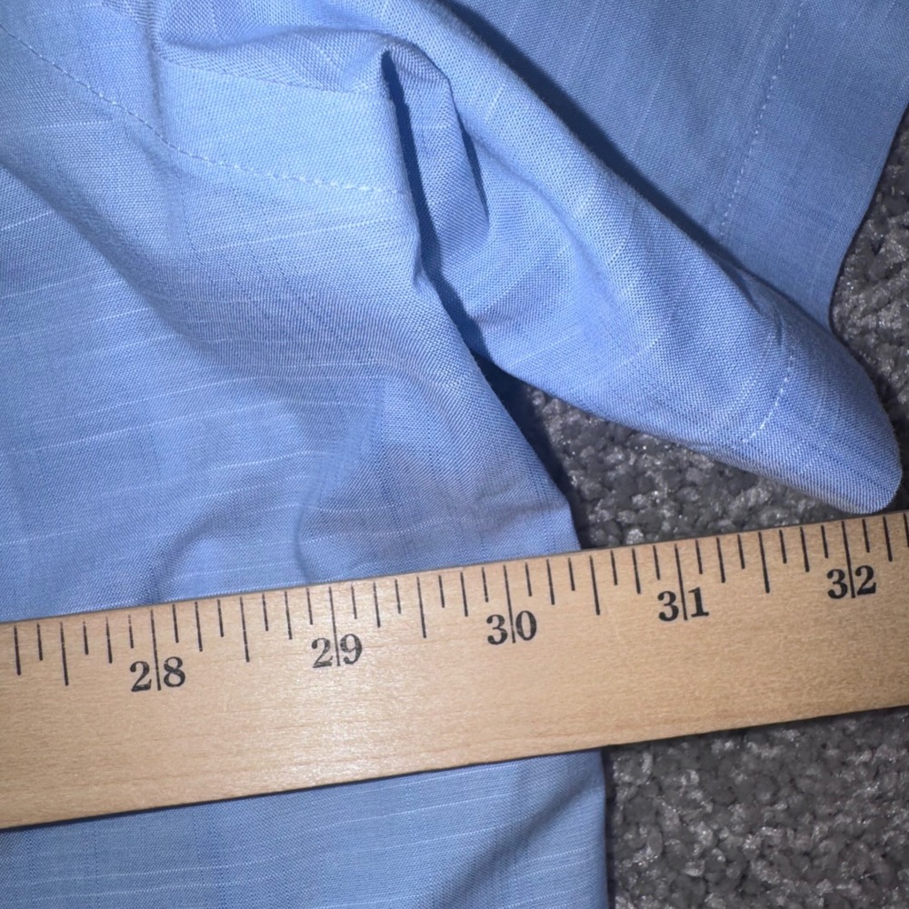 Roundtree & Yorke Gold Label Button Down Men Stretch Light Blue 3XB NEW - Picture 8 of 8